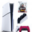 Приставка Sony Playstation 5 slim 1 Tb+2-ой геймпад(красный)+зарядное+Ведьмак 3