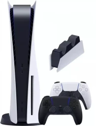 Игровая приставка Sony PlayStation 5 EU(1216A)+2-й геймпад (чёрная полночь)+зарядная станция