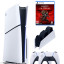 Приставка Sony Playstation 5 slim 1 Tb+2-ой геймпад(белый)+зарядное+Shadows