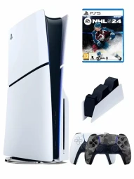 Игровая приставка Sony PlayStation 5 Slim + 2-й геймпад(камуфляж) + зарядное +игра NHL24