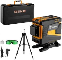 Лазерный уровень DEKO DKLL12PG1 SET2 Premium (065-0235-1) со штативом