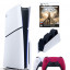 Приставка Sony Playstation 5 slim 1 Tb+2-ой геймпад(красный)+зарядное+Метро