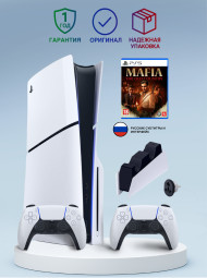 Приставка Sony Playstation 5 slim 1 Tb+2-ой геймпад(белый)+зарядное+Mafia Приставка Sony Playstation 5 slim 1 Tb+2-ой геймпад(белый)+зарядное+Mafia
