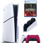 Приставка Sony Playstation 5 slim 1 Tb+2-ой геймпад(красный)+зарядное+Alan Wake II