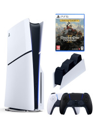 Приставка Sony Playstation 5 slim 1 Tb+2-ой геймпад(черный)+зарядное+Kingdom Come II