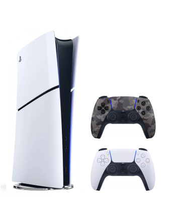 Игровая консоль Sony PlayStation 5 Slim Digital(без дисковода), с 2-м геймпадом(Camo)