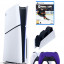 Приставка Sony Playstation 5 slim 1 Tb+2-ой геймпад(пурпурный)+зарядное+NHL25