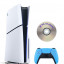Приставка Sony Playstation 5 slim 1 Tb геймпад(голубой)+Игра на диске