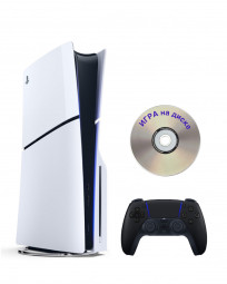 Приставка Sony Playstation 5 slim 1 Tb геймпад(черный)+Игра на диске