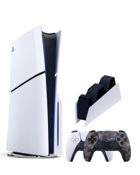Приставка Sony Playstation 5 slim 1 Tb+2-ой геймпад(Camo)+зарядное