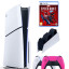 Приставка Sony Playstation 5 slim 1 Tb+2-ой геймпад(розовый)+зарядное+Человек Паук 2