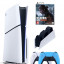 Приставка Sony Playstation 5 slim 1 Tb+2-ой геймпад(синий)+зарядное+Игра Один из нас 2