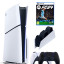 Приставка Sony Playstation 5 slim 1 Tb+2-ой геймпад(черный)+зарядное+FC24