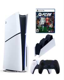 Приставка Sony Playstation 5 slim 1 Tb+2-ой геймпад(черный)+зарядное+FC 26 Приставка Sony Playstation 5 slim 1 Tb+2-ой геймпад(черный)+зарядное+FC 26