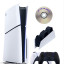 Приставка Sony Playstation 5 slim 1 Tb+2-ой геймпад(черный)+зарядное+Игра на диске