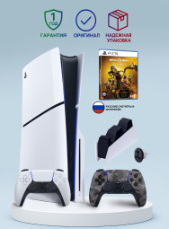 Приставка Sony Playstation 5 slim 1 Tb+2-ой геймпад(Camo)+зарядное+Мортал Комбат 11