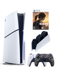 Приставка Sony Playstation 5 slim 1 Tb+2-ой геймпад(Camo)+зарядное+Один из нас