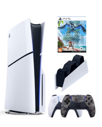 Приставка Sony Playstation 5 slim 1 Tb+2-ой геймпад(Camo)+зарядное+Хорайзен