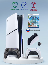 Приставка Sony Playstation 5 slim 1 Tb+2-ой геймпад(Camo)+зарядное+Хорайзен Приставка Sony Playstation 5 slim 1 Tb+2-ой геймпад(Camo)+зарядное+Хорайзен