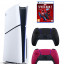 Приставка Sony Playstation 5 slim 1 Tb+2-ой геймпад(черный)+Человек Паук 2 (диск)