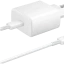 Сетевое зарядное устройство Samsung EP-TA845 + кабель USB Type-C, 45 Вт, белый