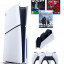 Приставка Sony Playstation 5 slim 1 Tb+2-ой геймпад(белый)+зарядное+Gog of War+ЧП2+FC25