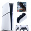 Приставка Sony Playstation 5 slim 1 Tb+2-ой геймпад(белый)+зарядное+Игра Один из нас 2