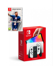 Игровая консоль Nintendo Switch OLED (белый) + FIFA 23