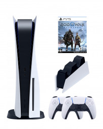 Игровая приставка Sony PlayStation 5 (3-ревизия)+2-й геймпад+ДОК-станция+God of War: Ragnarok(диск)