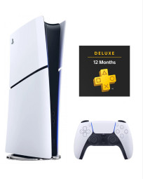Приставка Sony Playstation 5 slim Digital 1 Tb+подписка Deluxe 12 месяцев