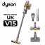 Пылесос Dyson V15 Detect absolute yellow (SV47) UK, yellow/nickle