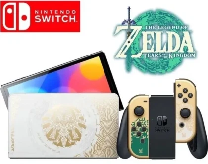 Игровая приставка Nintendo Switch OLED 64 ГБ+The Legend of Zelda: Tears of the Kingdom(картридж)