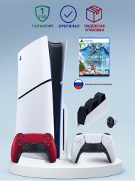 Приставка Sony Playstation 5 slim 1 Tb+2-ой геймпад(Volcanic Red)+зарядное+Хорайзен Приставка Sony Playstation 5 slim 1 Tb+2-ой геймпад(Volcanic Red)+зарядное+Хорайзен
