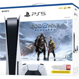 Игровая приставка PlayStation 5 825Gb (3-ревизия) белая (с дисководом) + God of War Ragnarok