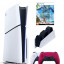 Приставка Sony Playstation 5 slim 1 Tb+2-ой геймпад(красный)+зарядное+Horizon