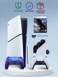 Приставка Sony Playstation 5 slim 1 Tb+2-ой геймпад(Chroma Indigo)+зарядное+Один из нас 2 Приставка Sony Playstation 5 slim 1 Tb+2-ой геймпад(Chroma Indigo)+зарядное+Один из нас 2