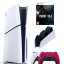 Приставка Sony Playstation 5 slim 1 Tb+2-ой геймпад(красный)+зарядное+Resident Evil 4